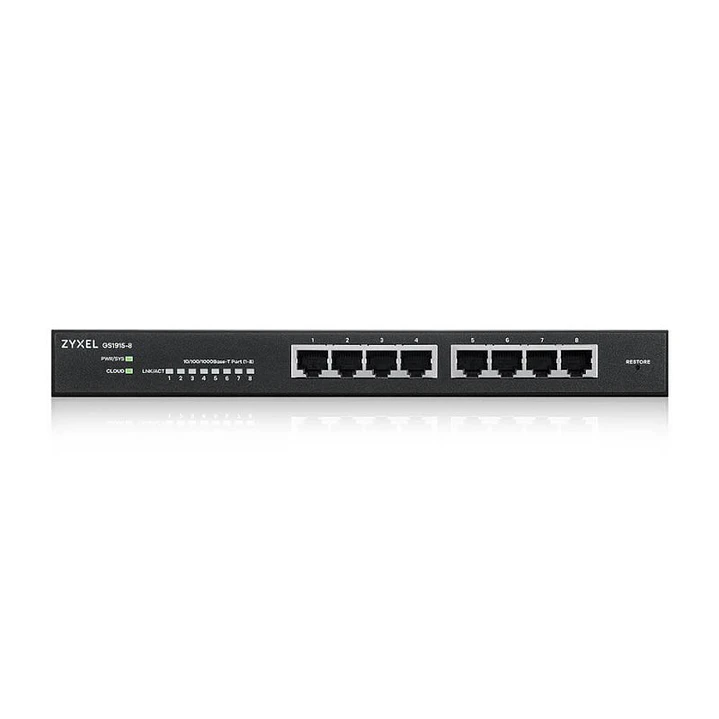 ZyXEL GS1915-8 Smart Switch 8xGbE Nebula Fanless 2