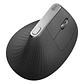 Logitech MX Vertical Ratón ergonómico Negro - Thumbnail 1