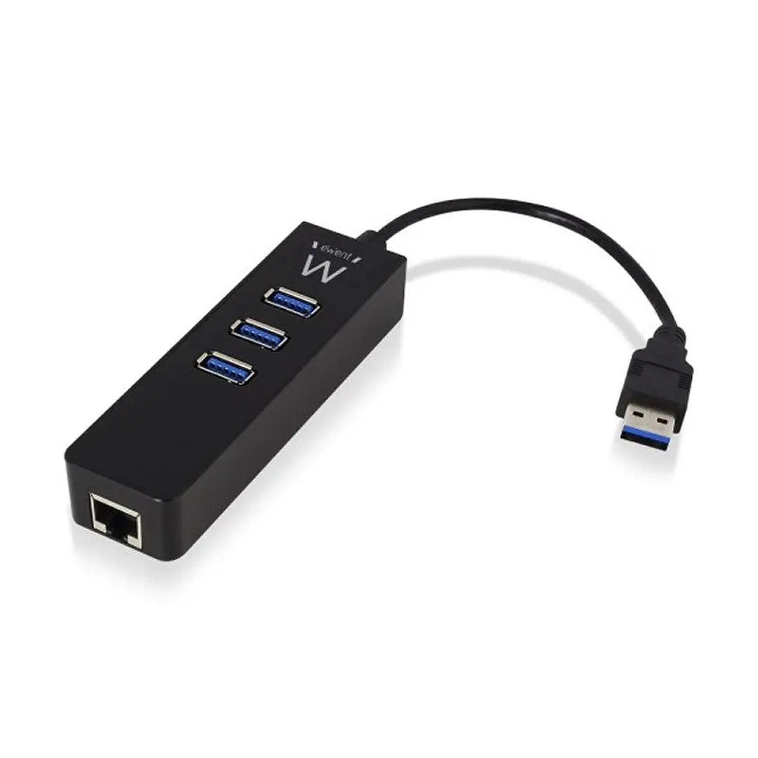 EWENT EW1140 Hub 3 puertos 3.1+ 1Gbps 1