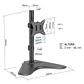 iggual SSM01 Soporte sobremesa 1 monitor 13