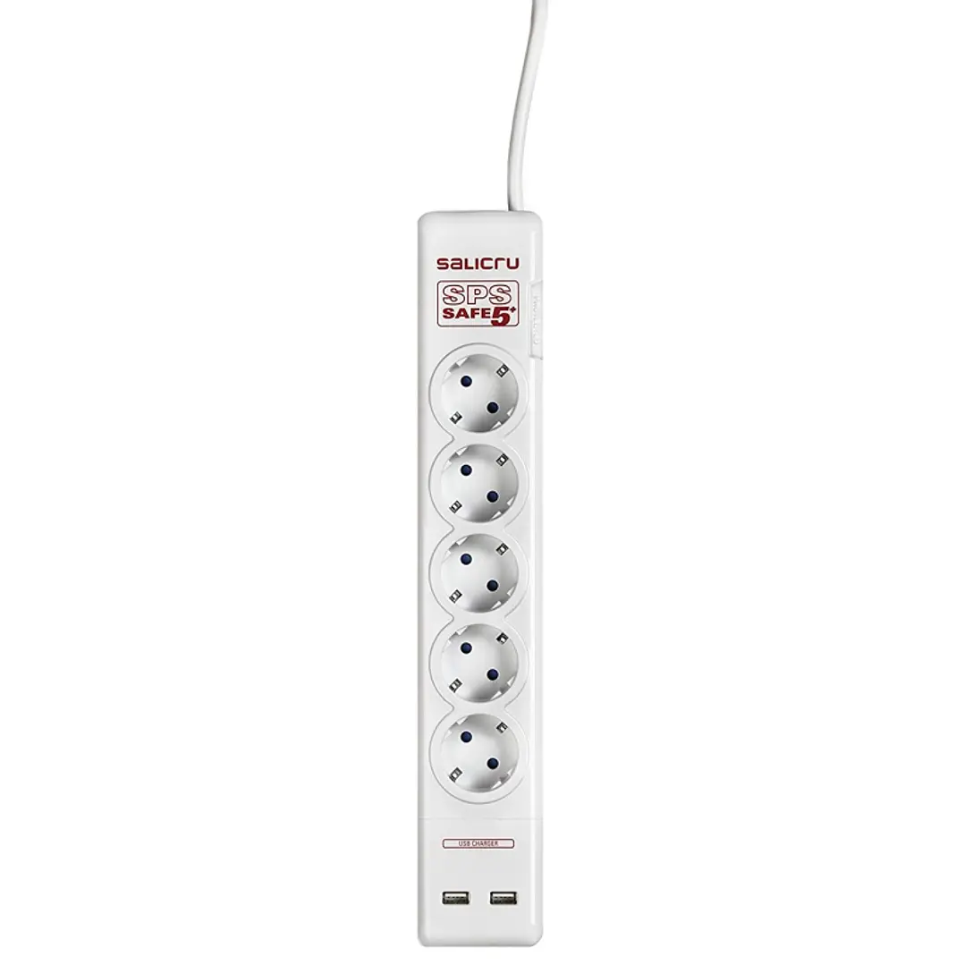 Salicru SPS SAFE 5+ Regleta con Protección 5 Tomas 2