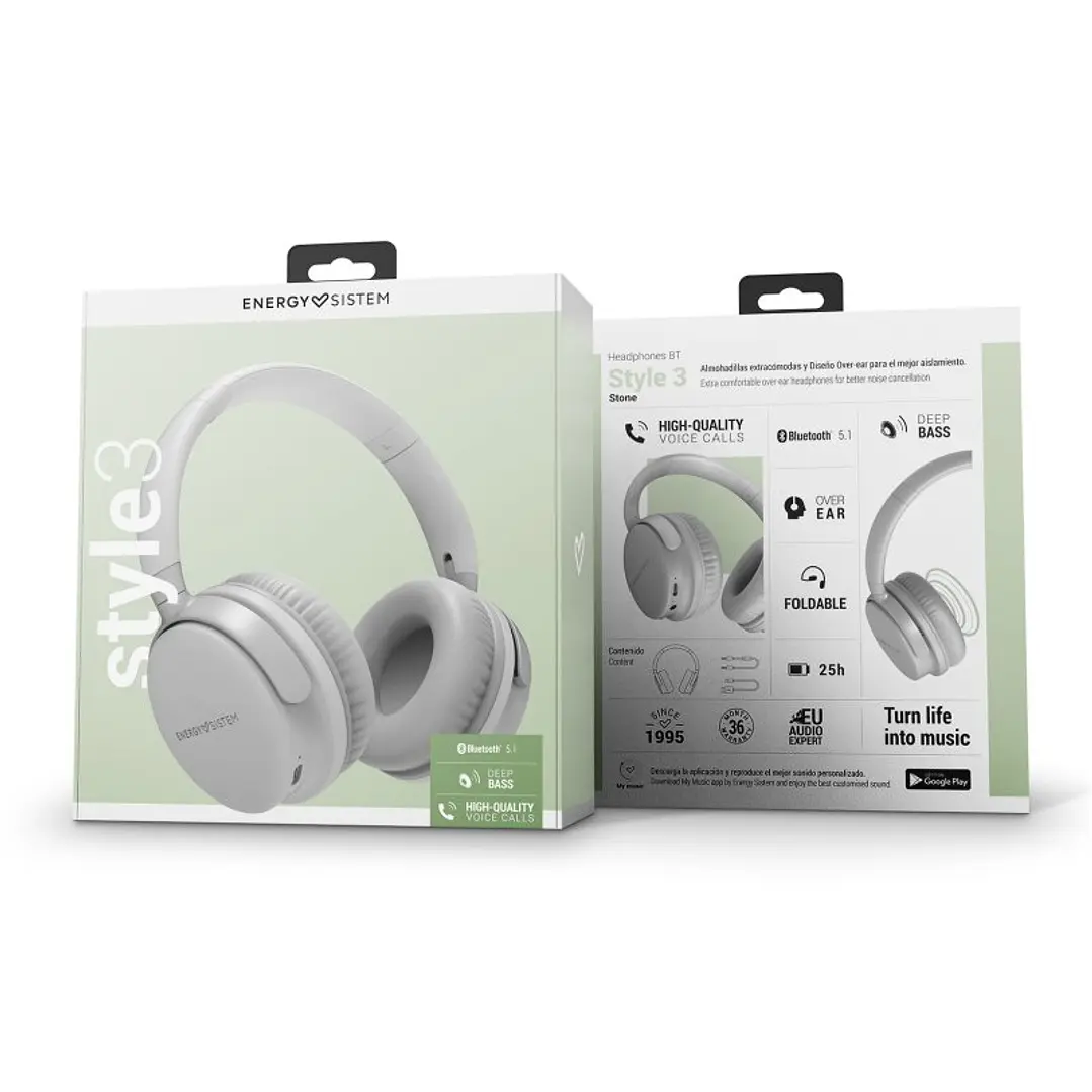 ENERGY SISTEM Auriculares BT Style 3 Stone 4