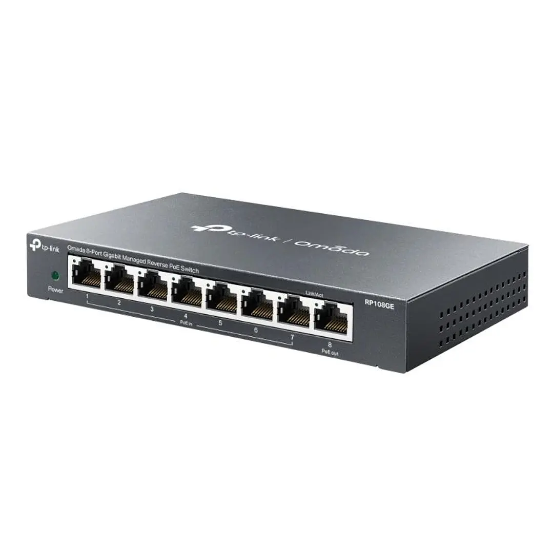 TP-Link RP108GE Switch 7xGb PoE In 1xGb PoE Out 1