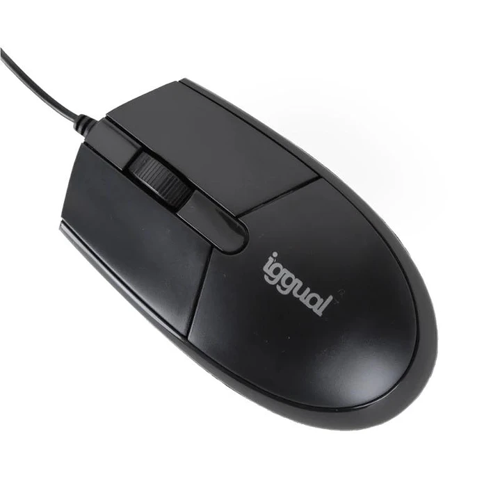 iggual Ratón óptico COM-BASIC3-800DPI negro 1