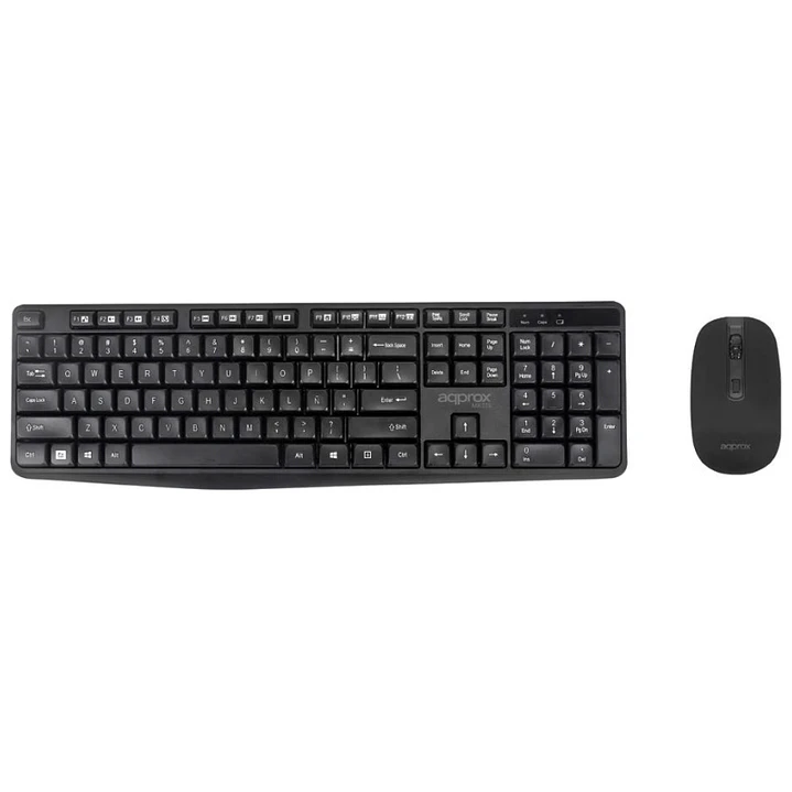 approx! MK335 Kit Teclado+Ratón 2.4GHZ Negro 1