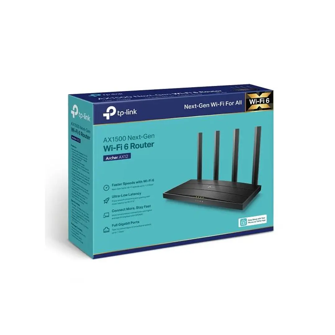 TP-Link Archer AX12 Router WiFi6 AX1500 1xGb WAN 4