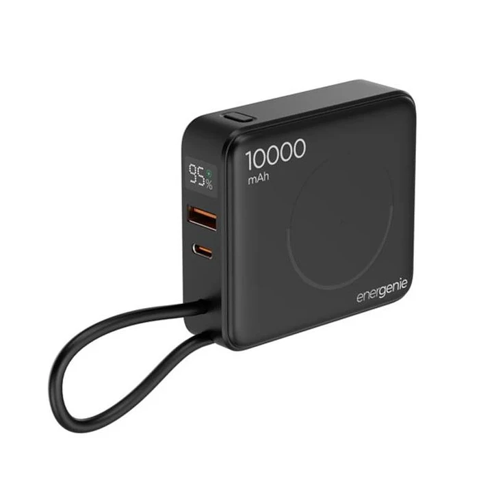 Gembird Powerbank inalámbrico 10000 mAh Negro 1