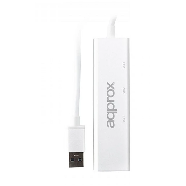 approx APPC07GHUB Adaptador USB 3.0 Gigabit + HUB 3