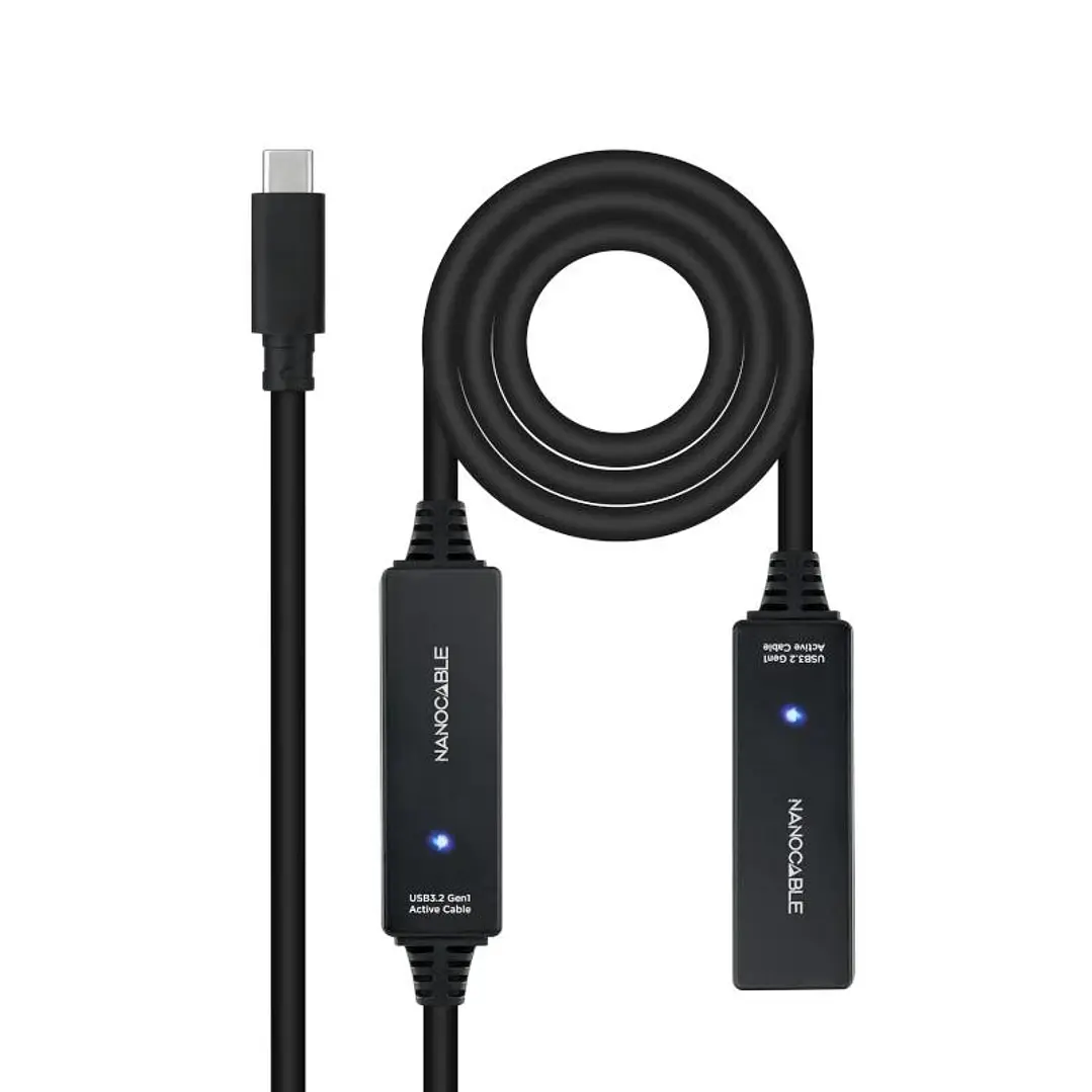 Nanocable Cable USB 3.2 amplif. C/M-C/H 10 m 1