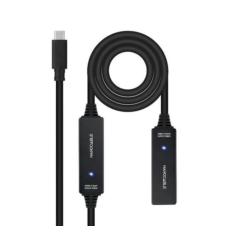 Nanocable Cable USB 3.2 amplif. C/M-C/H 10 m 1