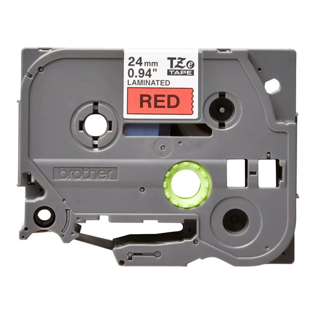 Brother TZe451 cinta laminada 24mm Negro/Rojo 8m 2