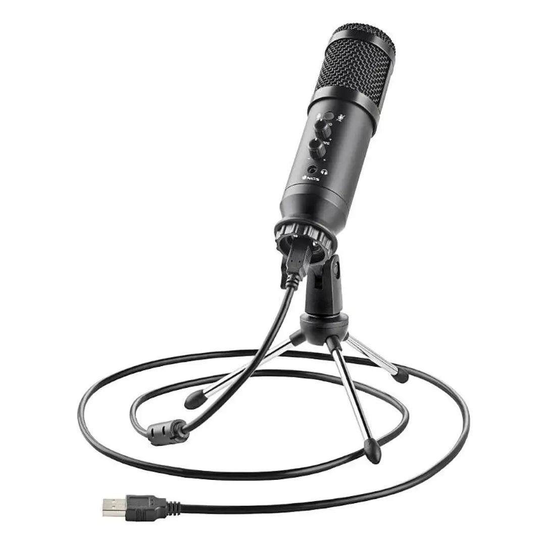 NGS MICROFONO UNIDIRECCIONAL CON TRIPODE Y USB 3