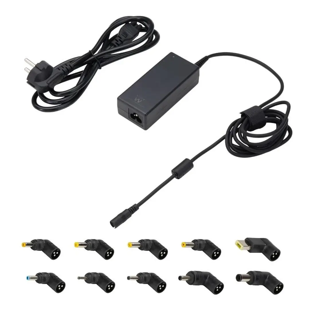 EWENT Cargador Auto. Univer Notebook 65W 10 Puntas 1