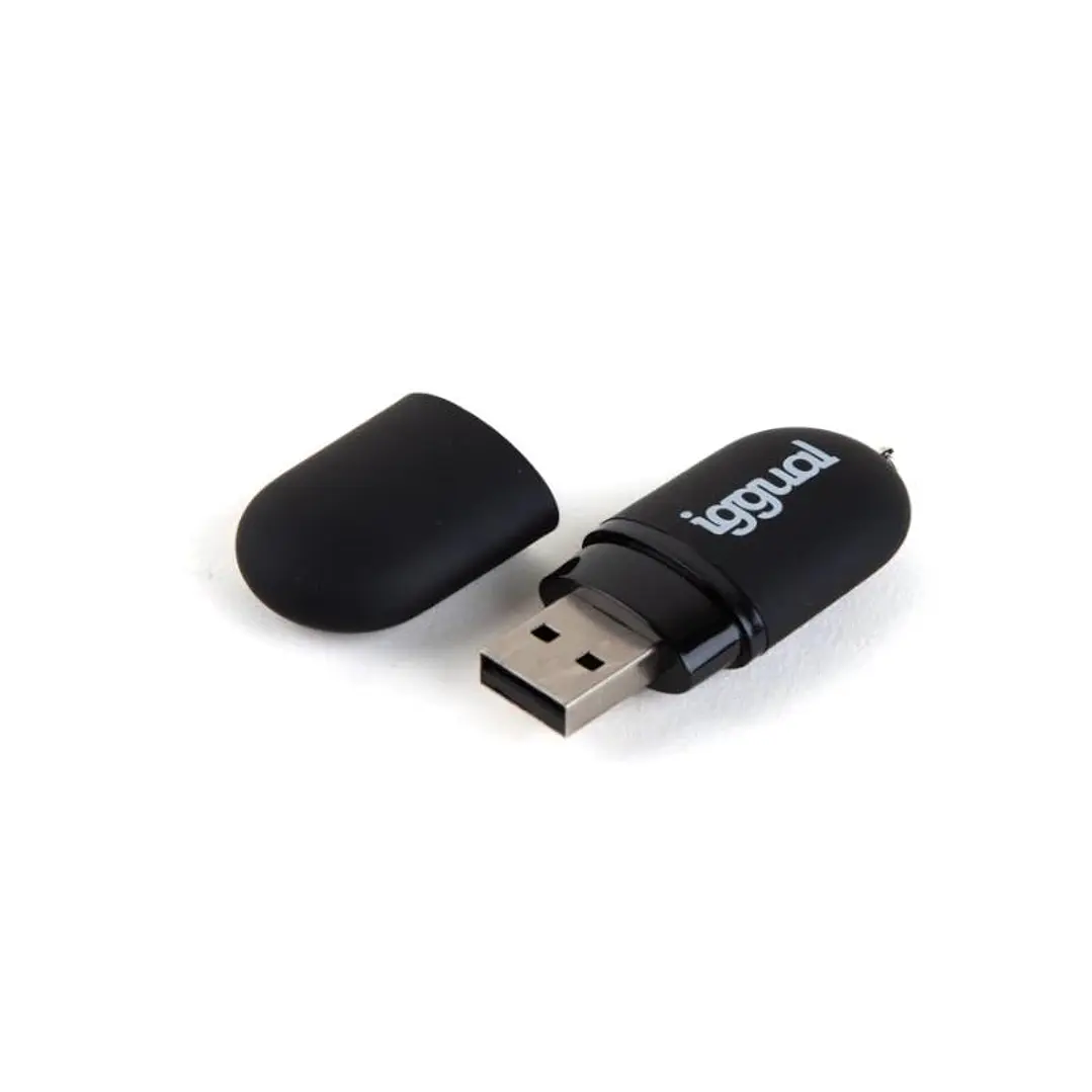 iggual Lápiz USB 2.0 16GB PEN16 negro con tapa 2