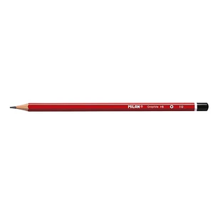 Milan Lapices de Grafito HB - Hexagonales - Color Rojo