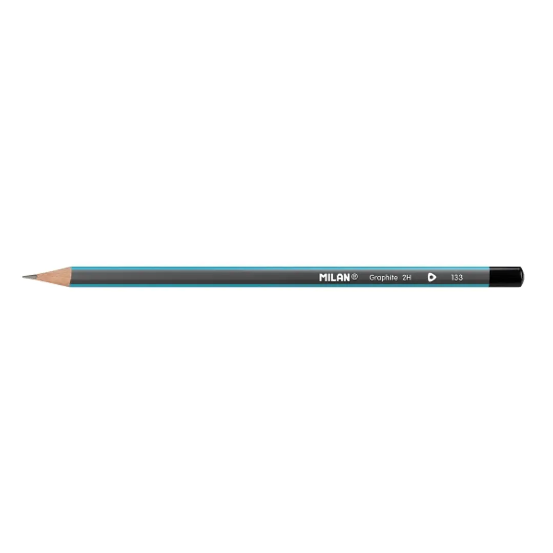 Milan Lapices de Grafito 2H - Triangular - Color Azul 1