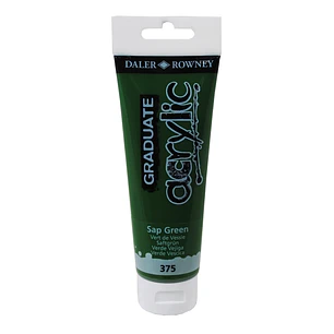 Daler Rowney Graduate Pintura Acrilica - Tubo de Plastico - 120ml - Color Verde Vejiga