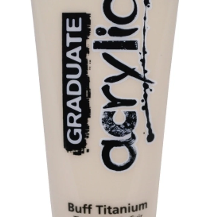 Daler Rowney Graduate Pintura Acrilica - Tubo de Plastico - 120ml - Color Titanio Buff 1