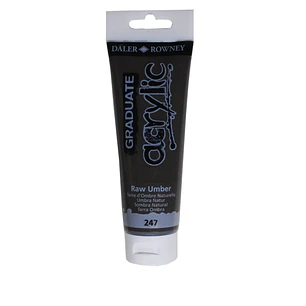 Daler Rowney Graduate Pintura Acrilica - Tubo de Plastico - 120ml - Color Sombra Natural