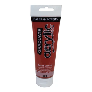 Daler Rowney Graduate Pintura Acrilica - Tubo de Plastico - 120ml - Color Siena Quemada