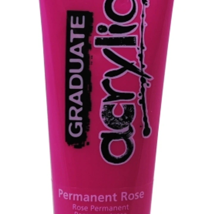 Daler Rowney Graduate Pintura Acrilica - Tubo de Plastico - 120ml - Color Rosa Permanente 1