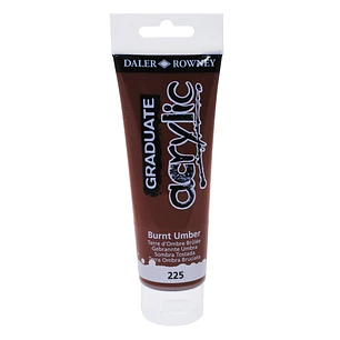 Daler Rowney Graduate Pintura Acrilica - Tubo de Plastico - 120ml - Color Sombra Tostada