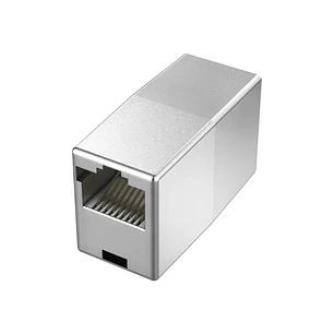 Hama Essential Adaptador Conector RJ45 - Doble Hembra - Cat.5e - 1 Gbit/s - Color Plata