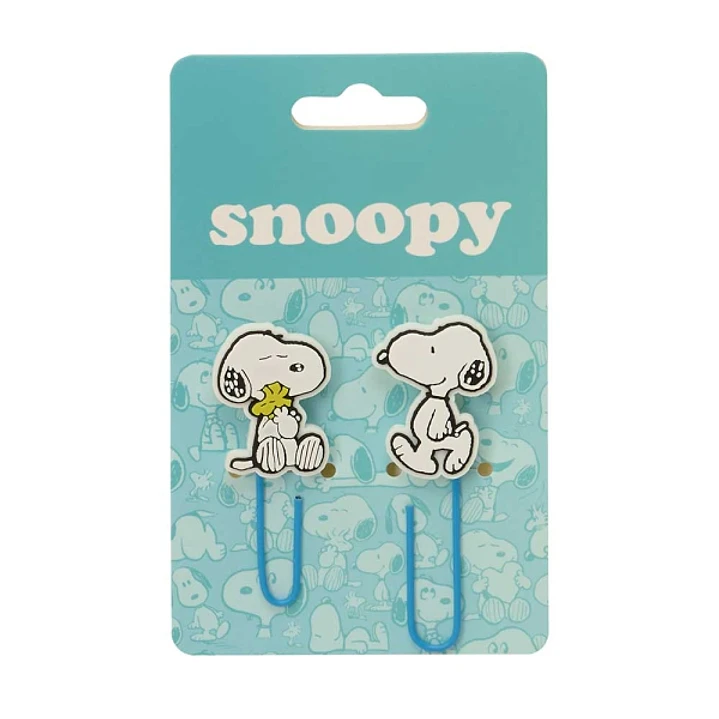 Safta Snoopy Pack de 2 Clips - Presentado en Blister - Color Azul Claro 1