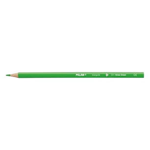 Milan Unicolor Lapices de Color Verde Claro - Triangular - Color Verde Claro