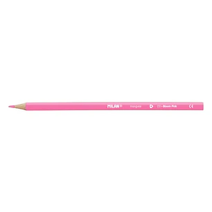 Milan Unicolor Lapices de Color Rosa - Triangular - Color Rosa