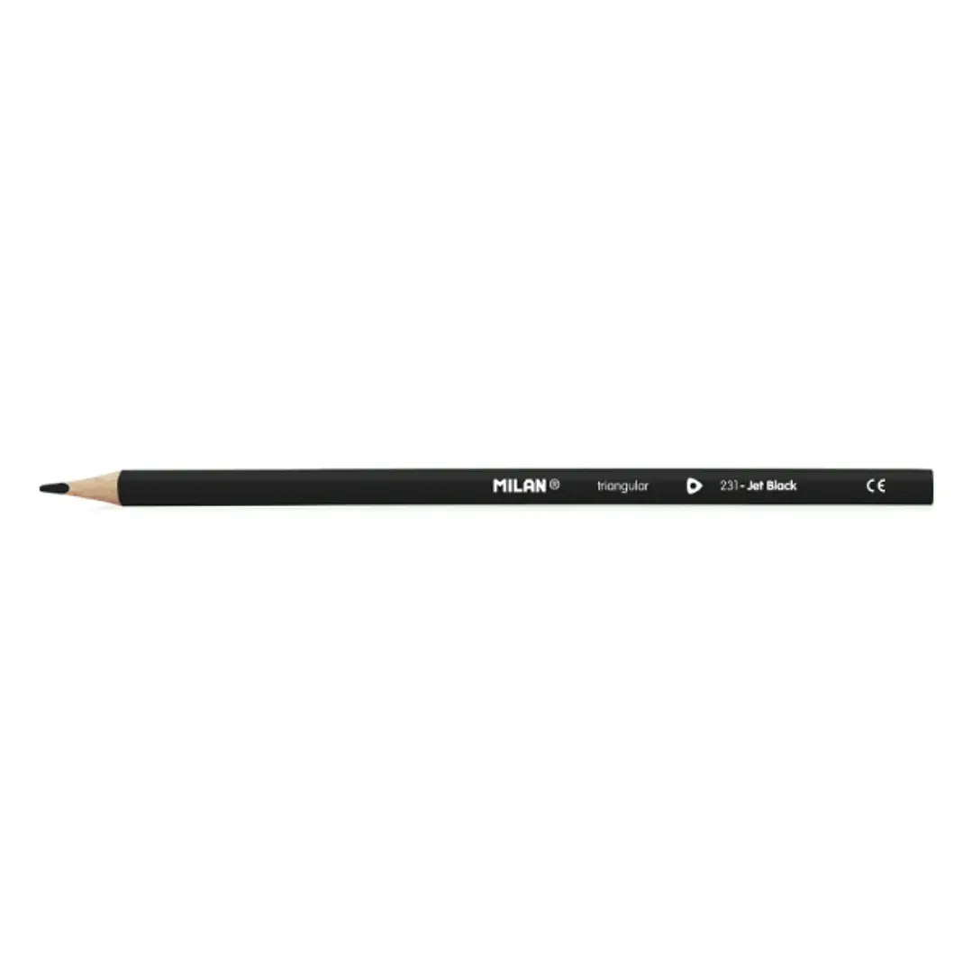 Milan Unicolor Lapices de Color Negro - Triangular - Color Negro 1