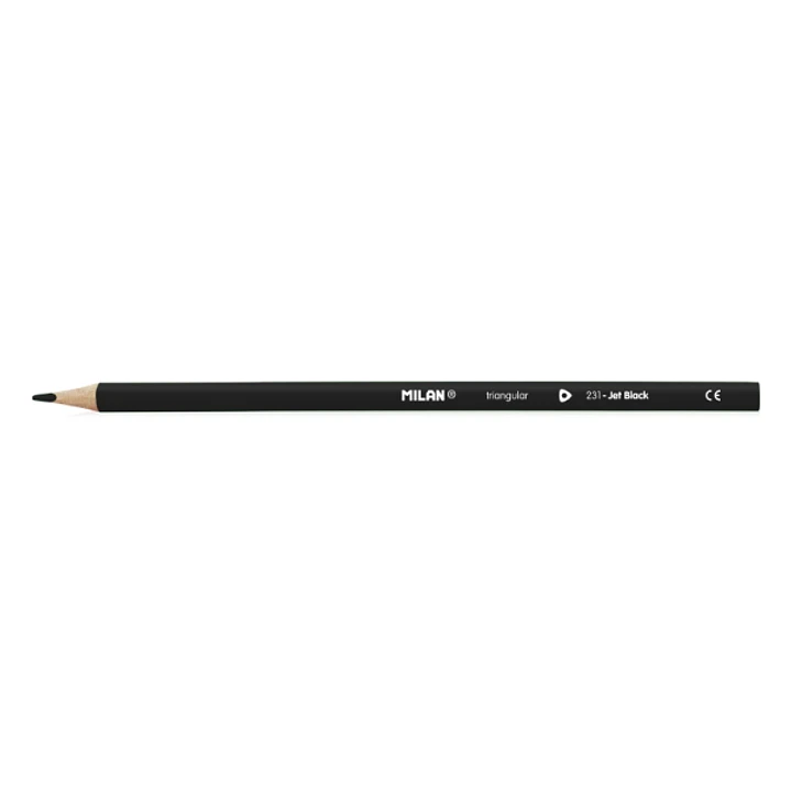 Milan Unicolor Lapices de Color Negro - Triangular - Color Negro 1