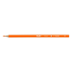 Milan Unicolor Lapices de Color Naranja - Triangular - Color Naranja