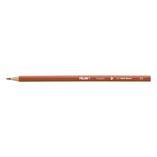 Milan Unicolor Lapices de Color Marron - Triangular - Color Marron