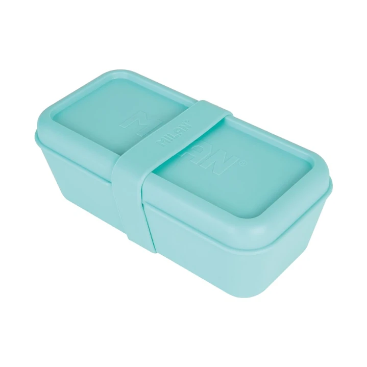 Milan Coleccion 460 Fiambrera Rectangular 0.75L - Apta para Microondas, Lavavajillas y Congelador - Libre de BPA - Divisor Interior Movil - Medidas 20 1