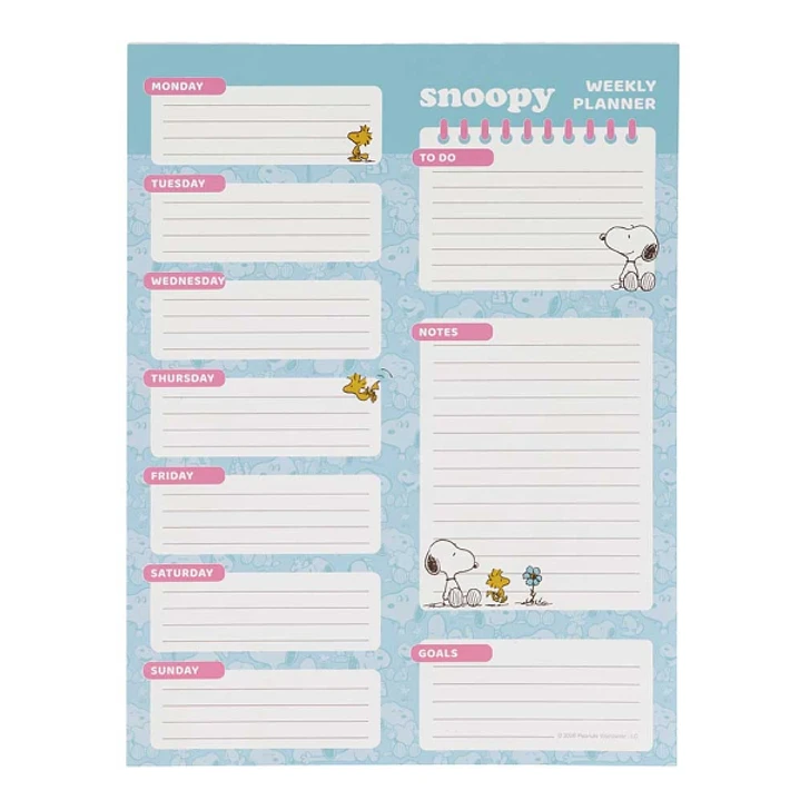 Safta Snoopy Planificador Semanal - 50 Paginas - 100 g/m2 - 19x25.5cm - Colores Surtidos 1