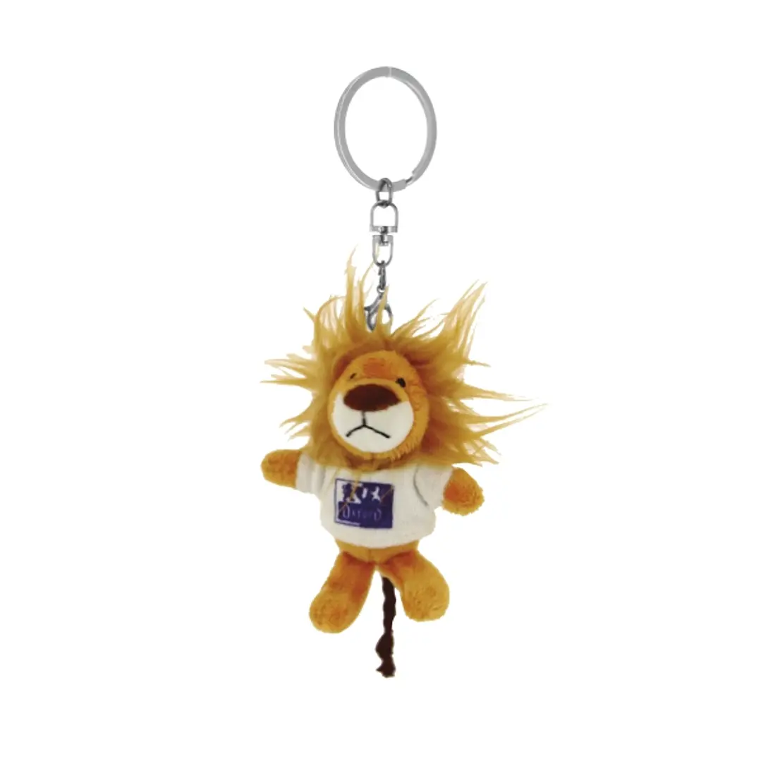 Oxford Lion Llavero con Forma de Peluche Leon - Perfecto para Regalar o Coleccionar - Color Blanco 1