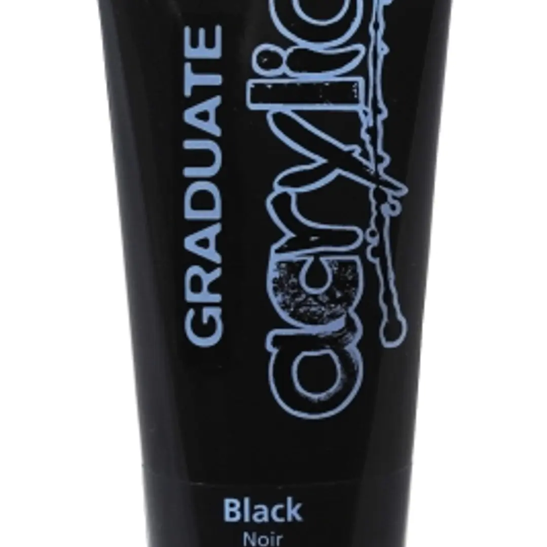 Daler Rowney Graduate Pintura Acrilica - Tubo de Plastico - 120ml - Color Negro 1