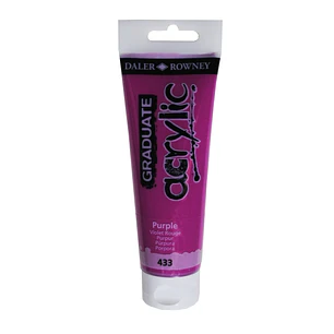 Daler Rowney Graduate Pintura Acrilica - Tubo de Plastico - 120ml - Color Lila