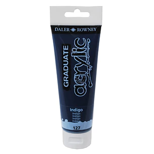 Daler Rowney Graduate Pintura Acrilica - Tubo de Plastico - 120ml - Color Indigo
