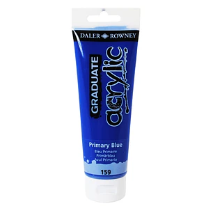 Daler Rowney Graduate Pintura Acrilica - Tubo de Plastico - 120ml - Color Azul Primario