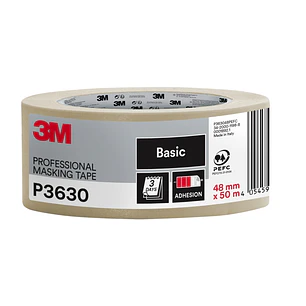 3M Cinta de Enmascarar Profesional - 70% PEFC - 48mm x 50m - Color Blanco