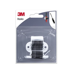3M Gancho con Tornillos para Escoba - Formato M - Color Blanco