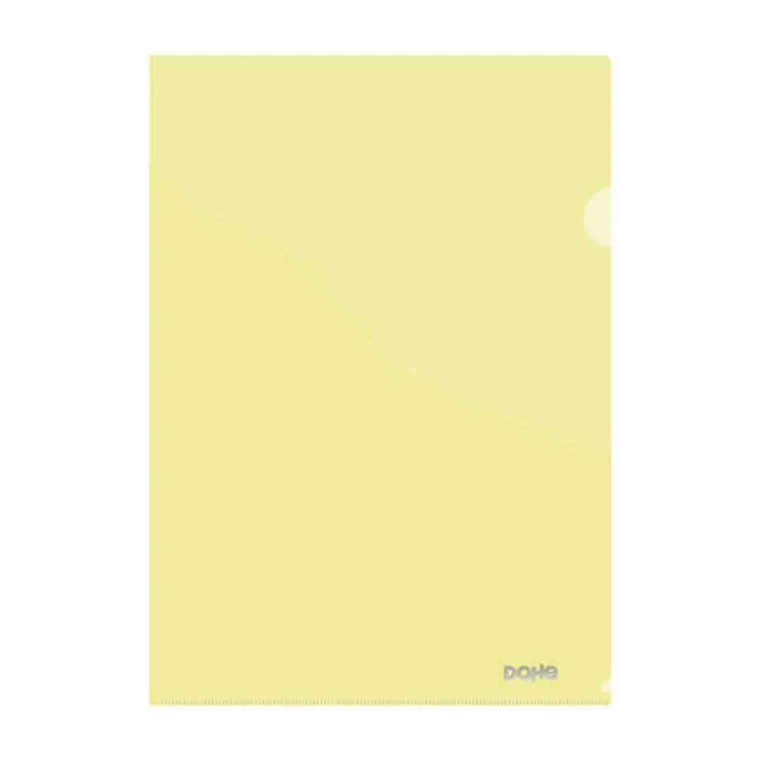 Dohe Dossier Uñero Premium Tamaño A4 - 210x297mm - Fabricado en Polipropileno Translucido de 180 Micras - Color Amarillo 1