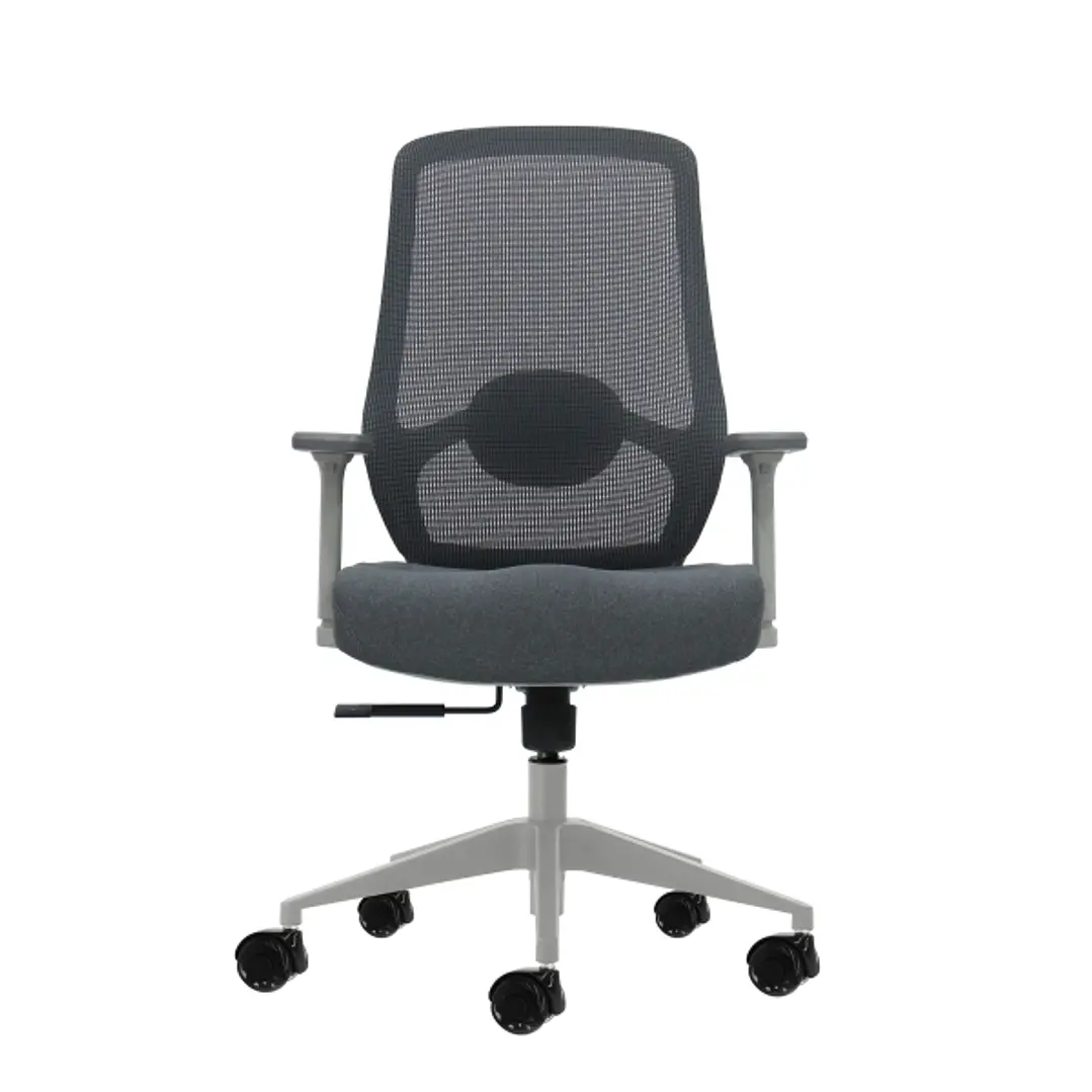 Oqonos Cherg 026 Silla de Oficina Ergonomica con Soporte Lumbar Ajustable en Altura y Profundidad, Reposabrazos 4D, Piston de Gas Clase 4, Asiento Erg 1