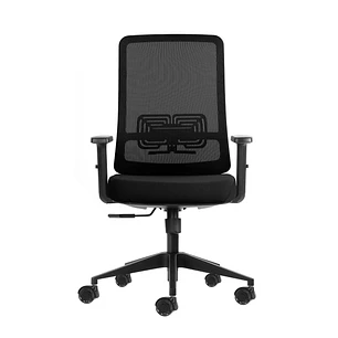 Oqonos Cherg 017 Silla de Oficina Ergonomica con Tejido Impermeable, Mecanismo Autobalanceado, Soporte Lumbar Ajustable, Reposabrazos Ajustables en Al