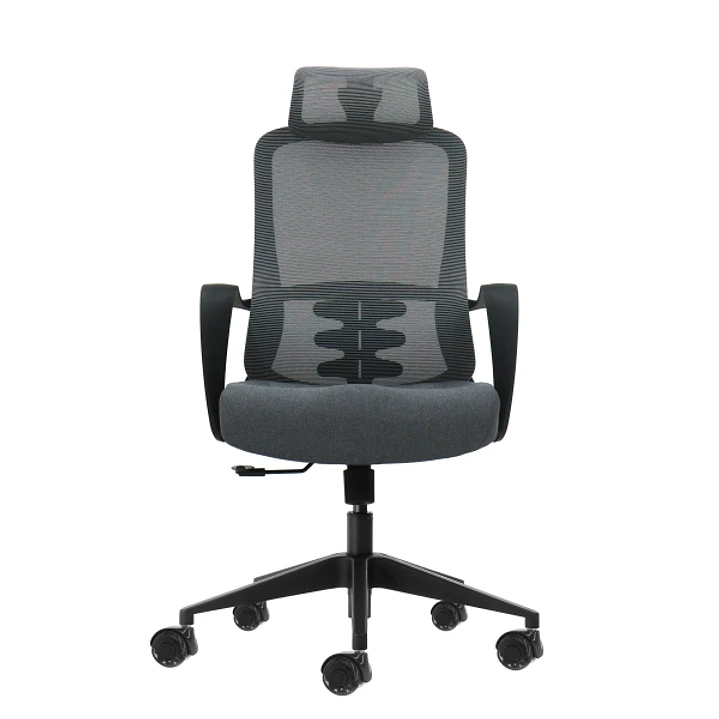 Oqonos Cherg 005 Silla de Oficina Ergonomica con Reposacabezas Cervical Ajustable, Respaldo de Malla Transpirable, Piston de Gas Clase 4, Soporte Lumb 1
