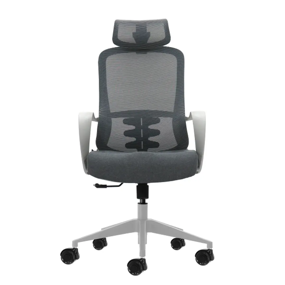 Oqonos Cherg 008 Silla de Oficina Ergonomica con Reposacabezas Cervical Ajustable, Respaldo de Malla Transpirable, Piston de Gas Clase 4, Soporte Lumb 1