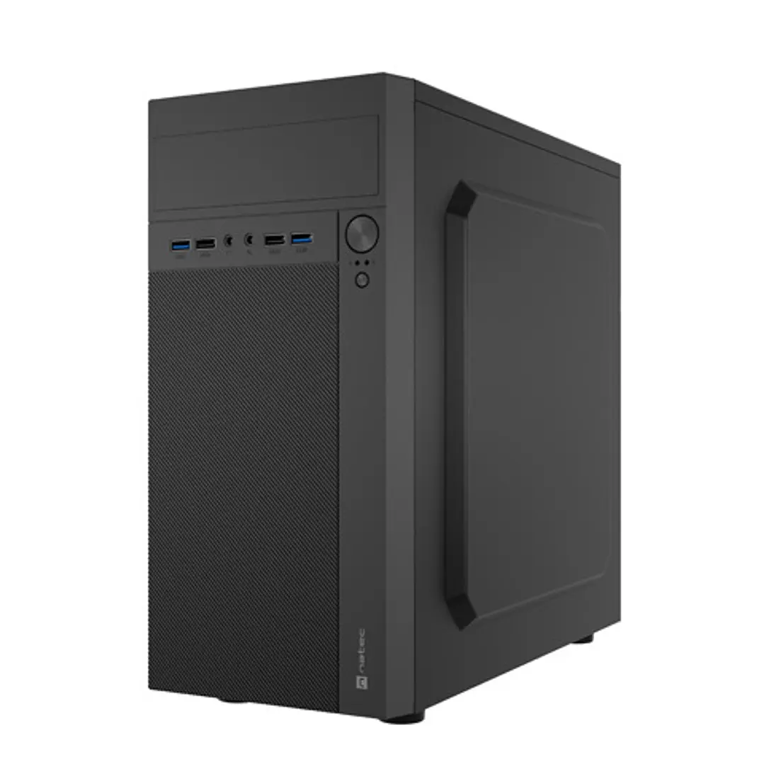 Natec Helix Caja Mini Torre MiniATX - Compatible Micro-ATX y Mini-ITX - 2xUSB 3.0, 2xUSB2.0 y 2xMiniJack - Color Negro 1