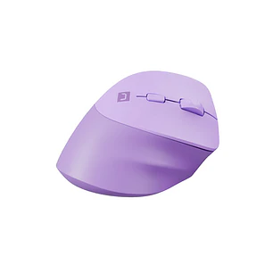 Natec Crake 2 Raton Optico Vertical Inalambrico - 2.400 dpi - Bluetooth + 2,4Ghz - 6 Botones - Color Lavanda
